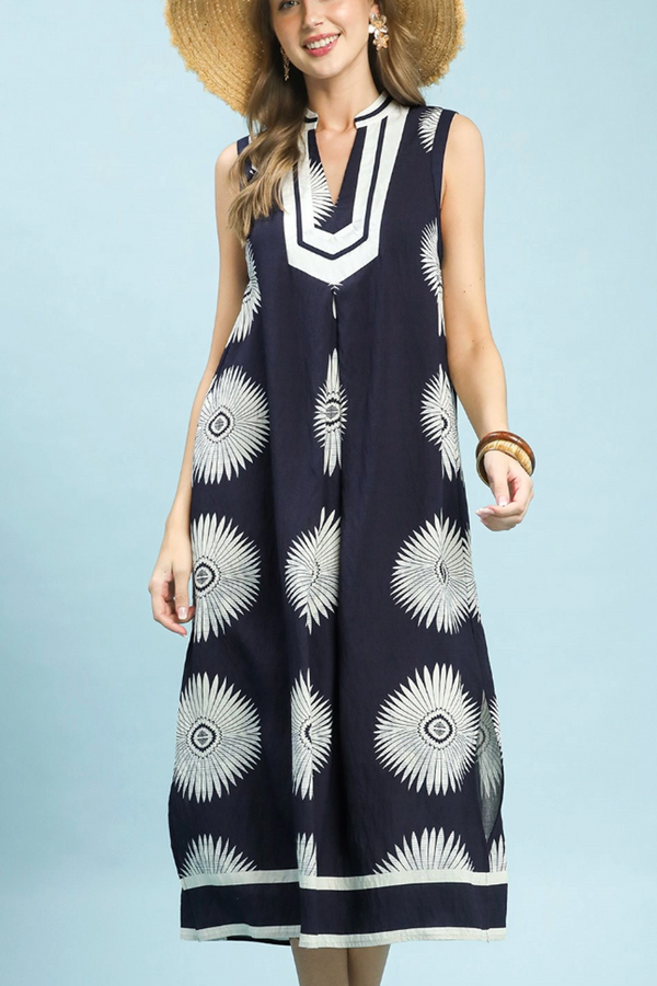 The Newport Maxi Dress - Navy