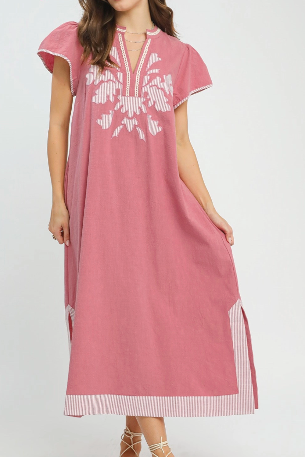 Palm Springs Solid Midi Dress - Mauve