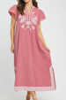 Palm Springs Solid Midi Dress - Mauve