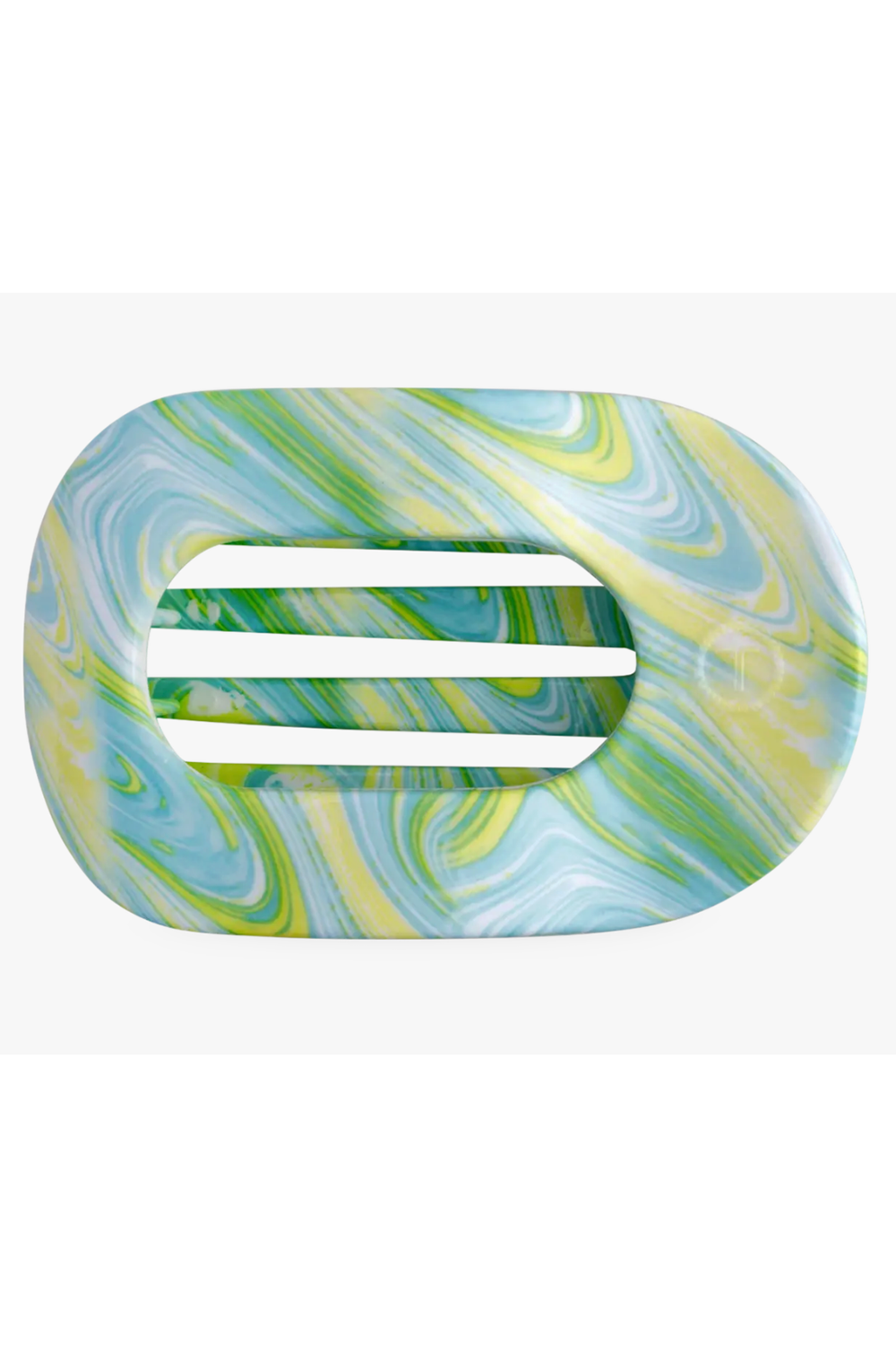 Teleties Flat Round Hair Clip - By the Sea Shore