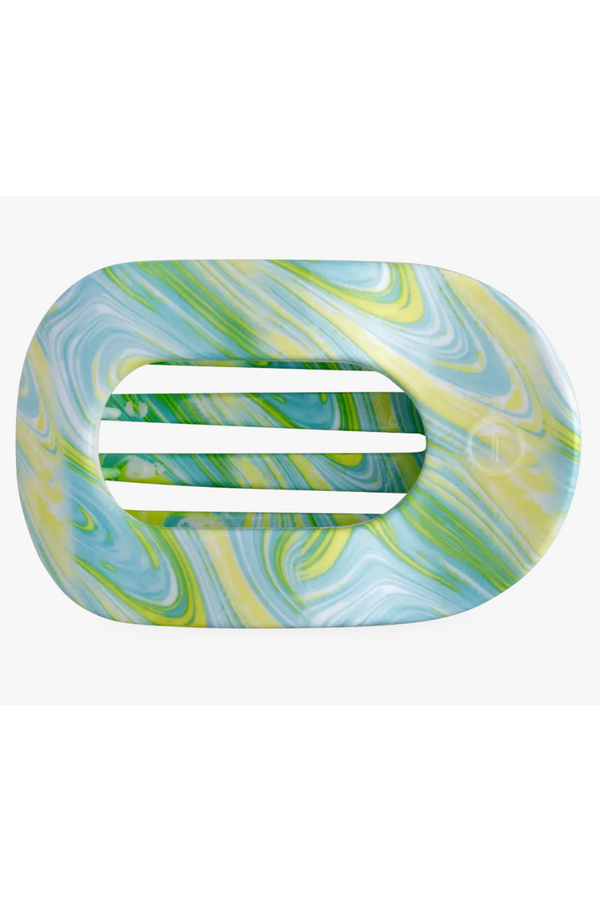 Teleties Flat Round Hair Clip - By the Sea Shore