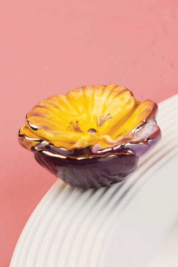 Nora Fleming Mini Attachment - Pansy Pop