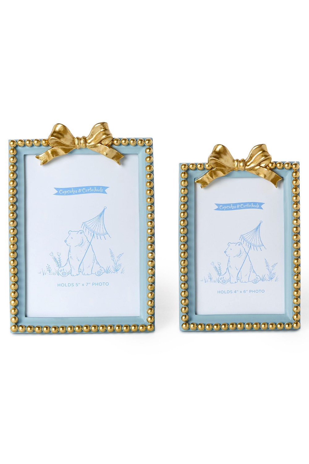 Golden Bow Frame - Blue