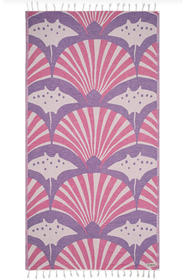 Sand Cloud Towel - Geo Manta Rays