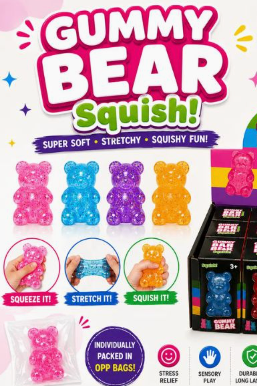 Gummy Bear Squeeze Toy