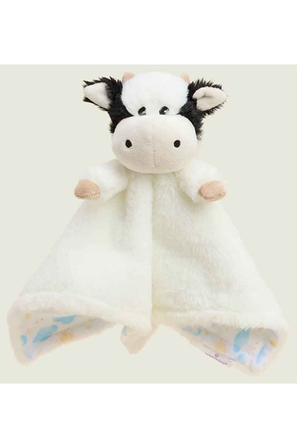 Warmies Lovey Blanket - Black & White Cow