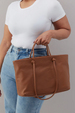 Softie Tote Bag - Velvet Hide Timber Brown