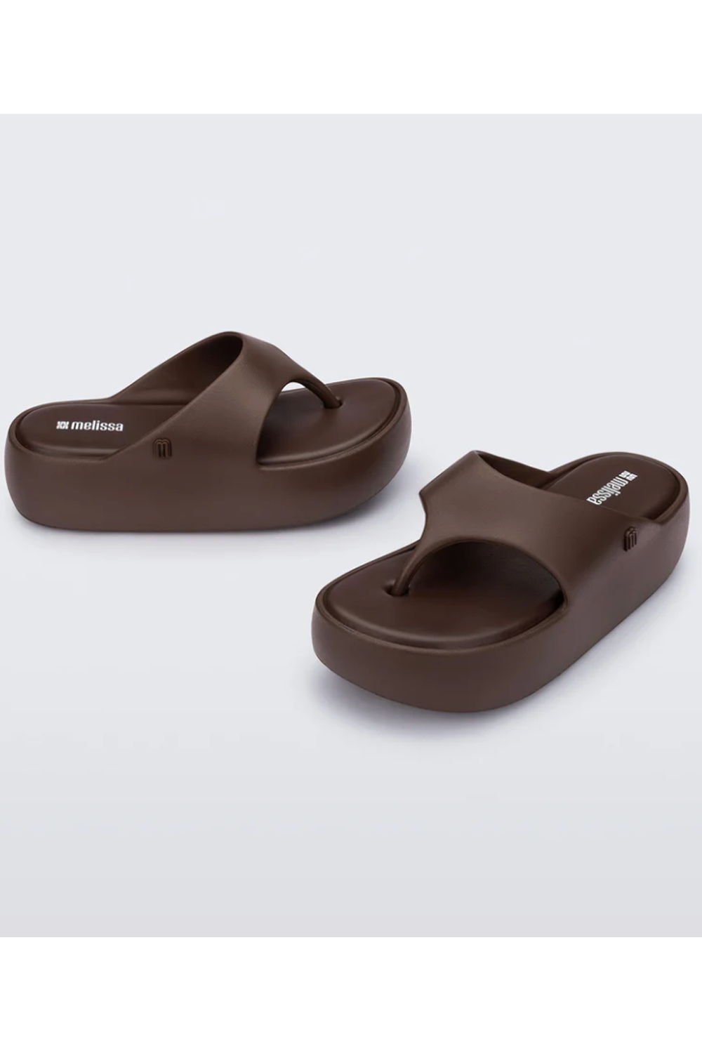 Free Platform Thong Shoe - Bronze Brown