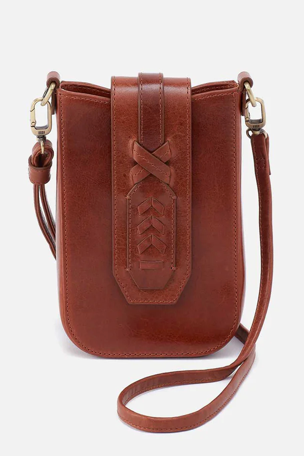 Expedition Phone Crossbody - Patina Hide Pecan Ridge