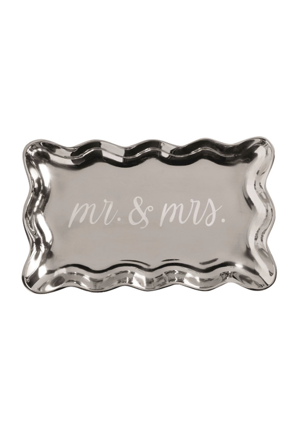 Mr & Mrs Etched Tray