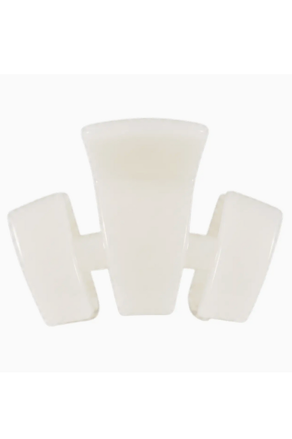 Teleties Petite Classic Hair Clip - Coconut White