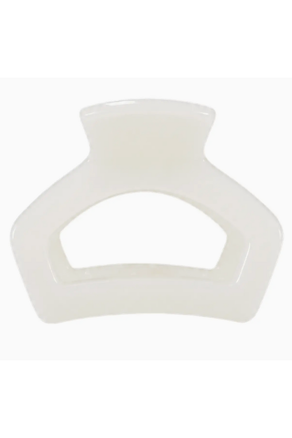 Teleties Petite Open Hair Clip - Coconut White