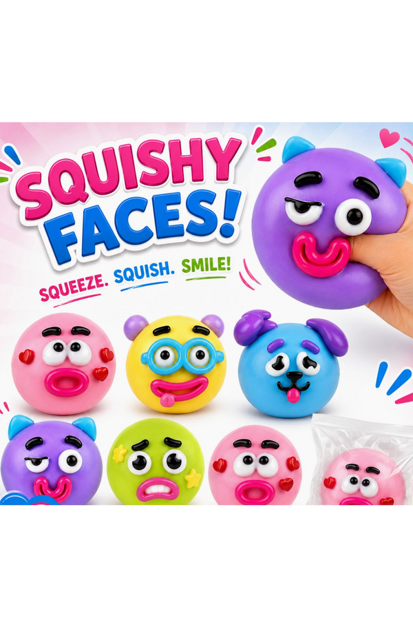 Squishy Face Emoji Squeeze Toy