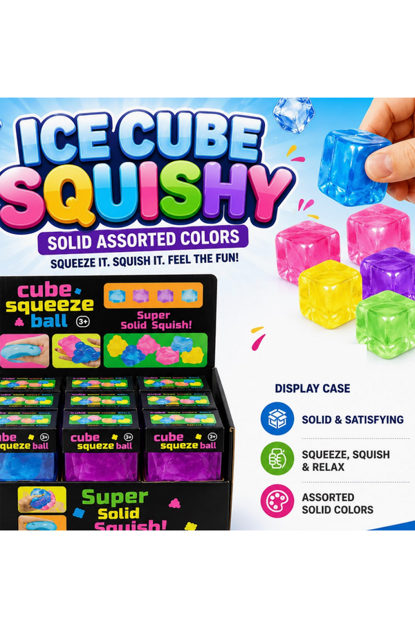 Ice Cube Squeeze Ball Toy
