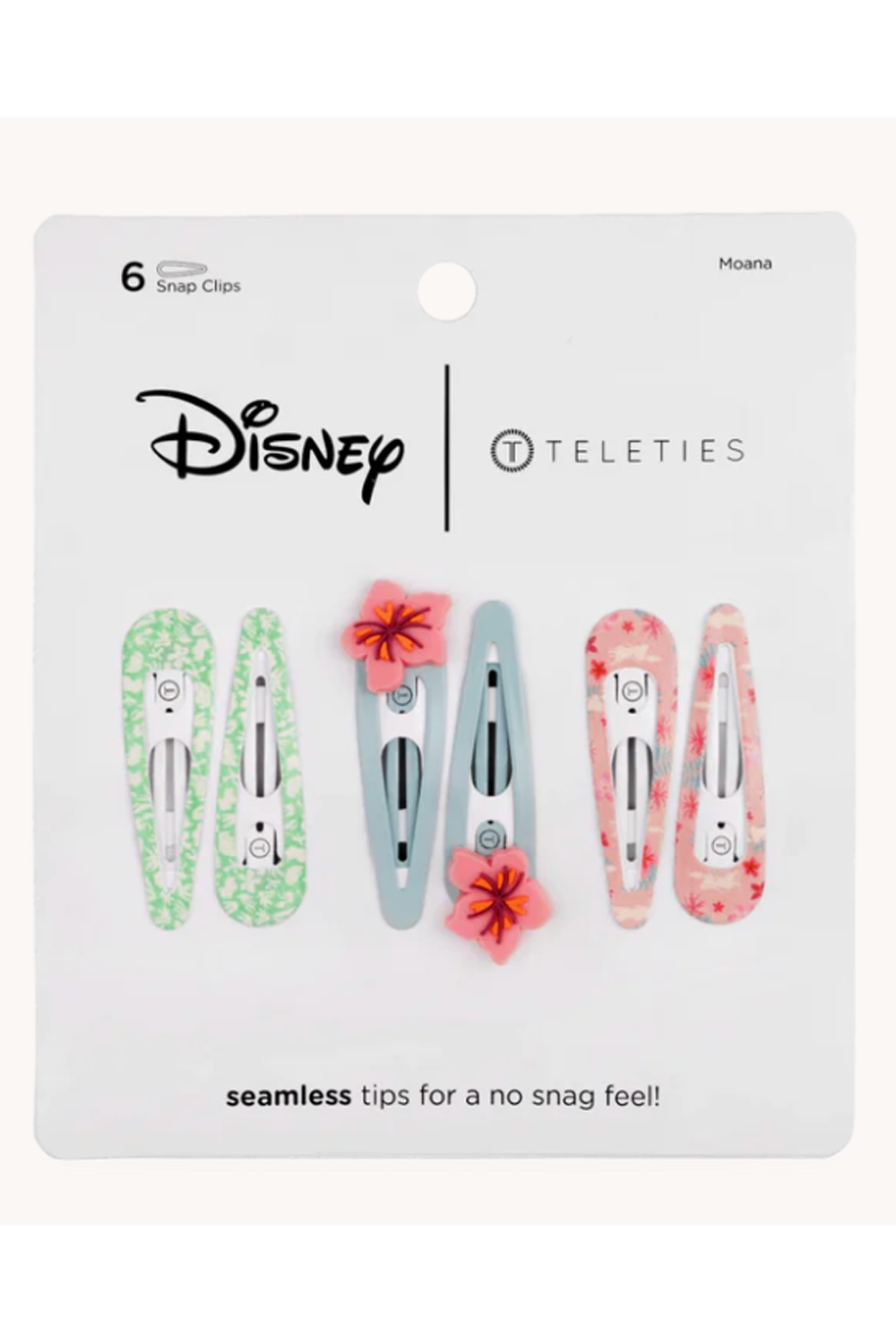 Teleties Snap Clip Set of 6 - DISNEY Moana