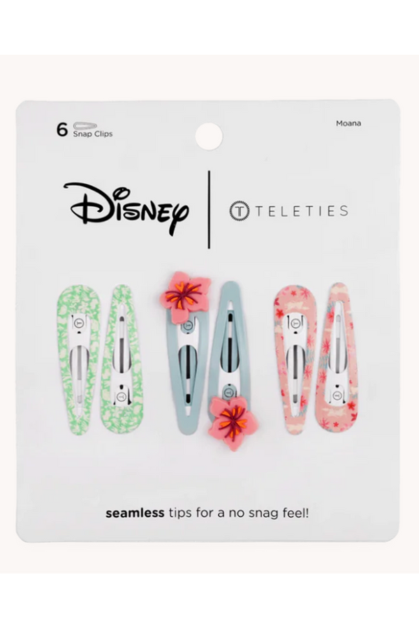 Teleties Snap Clip Set of 6 - DISNEY Moana
