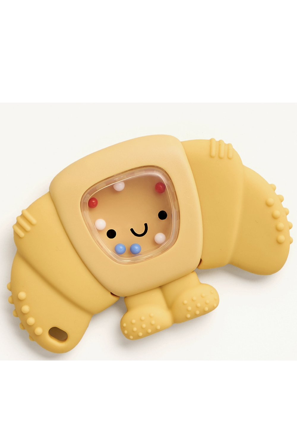 Itzy Shake Teether with Rattle - Croissant