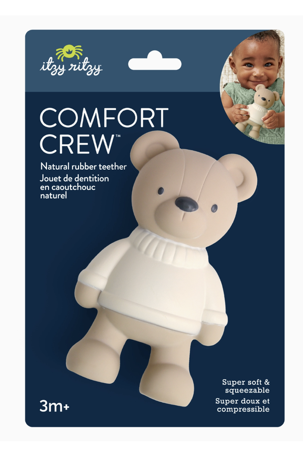 Itzy Comfort Crew Teether Toy - Bear