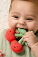 Itzy Comfort Crew Teether Toy - Cherry