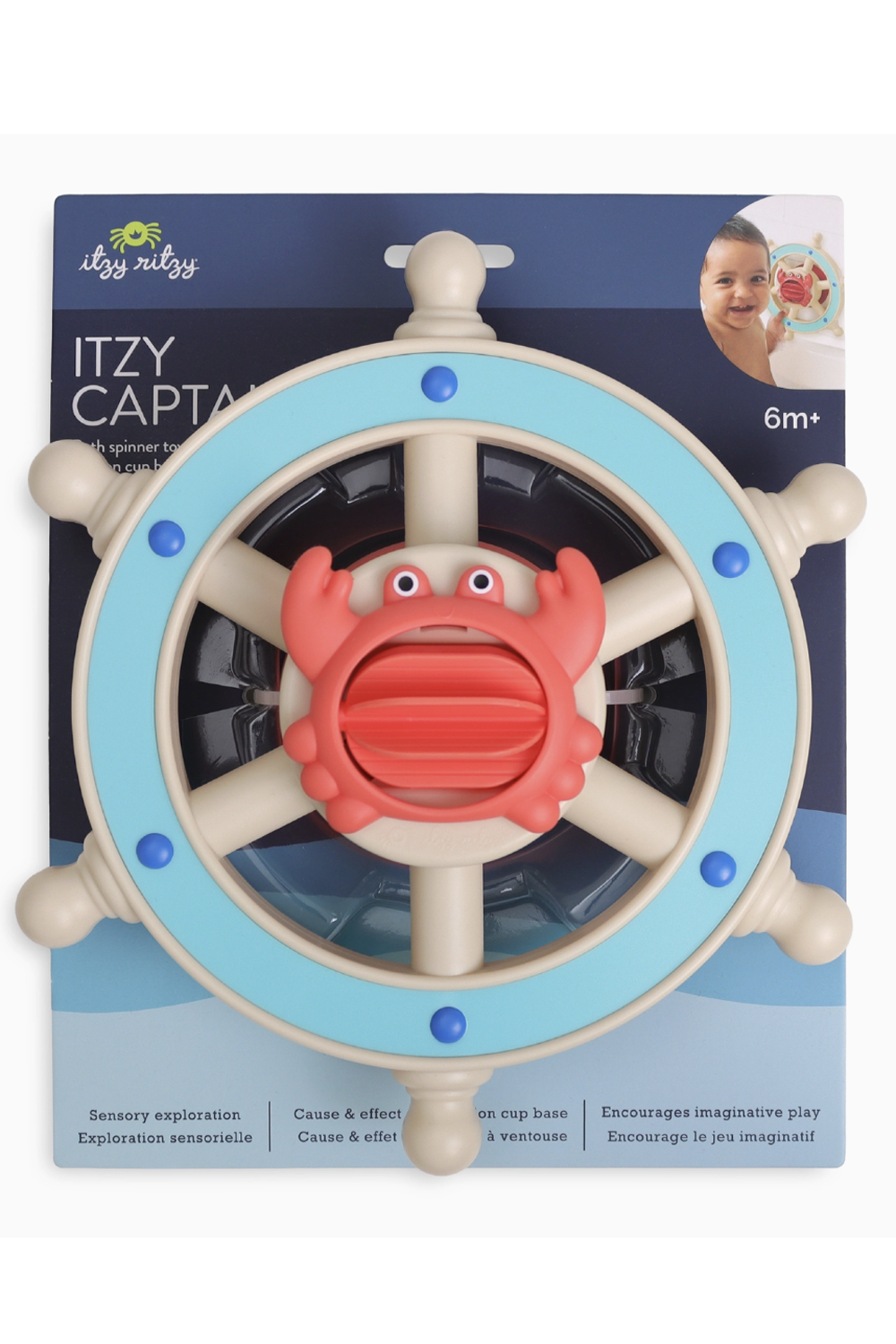 Itzy Captain Crab Bath Toy