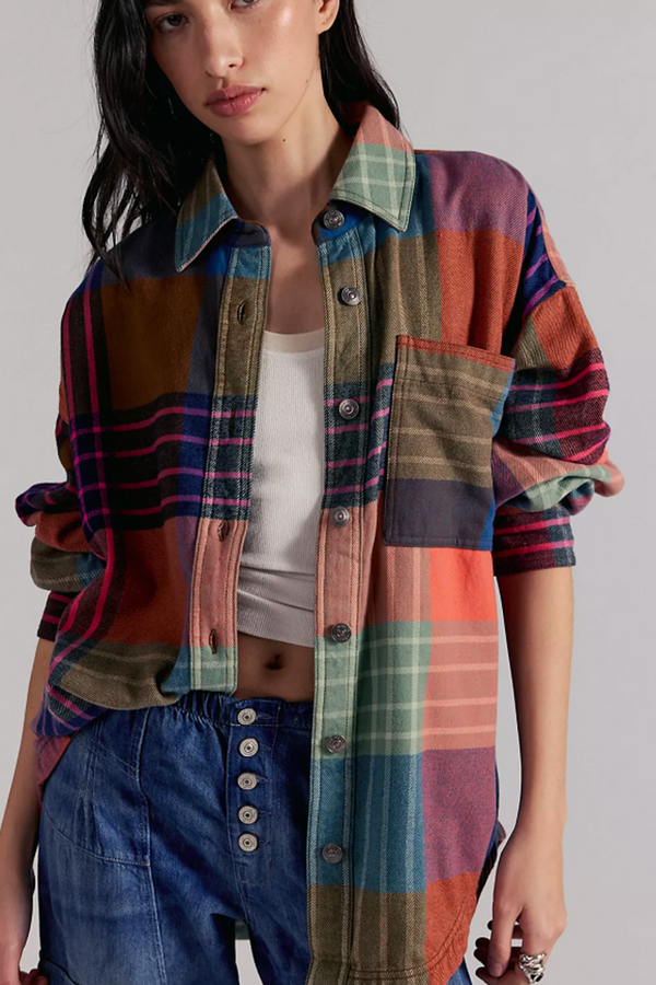 FP Ashley Plaid Shirt - Ginger Combo Color