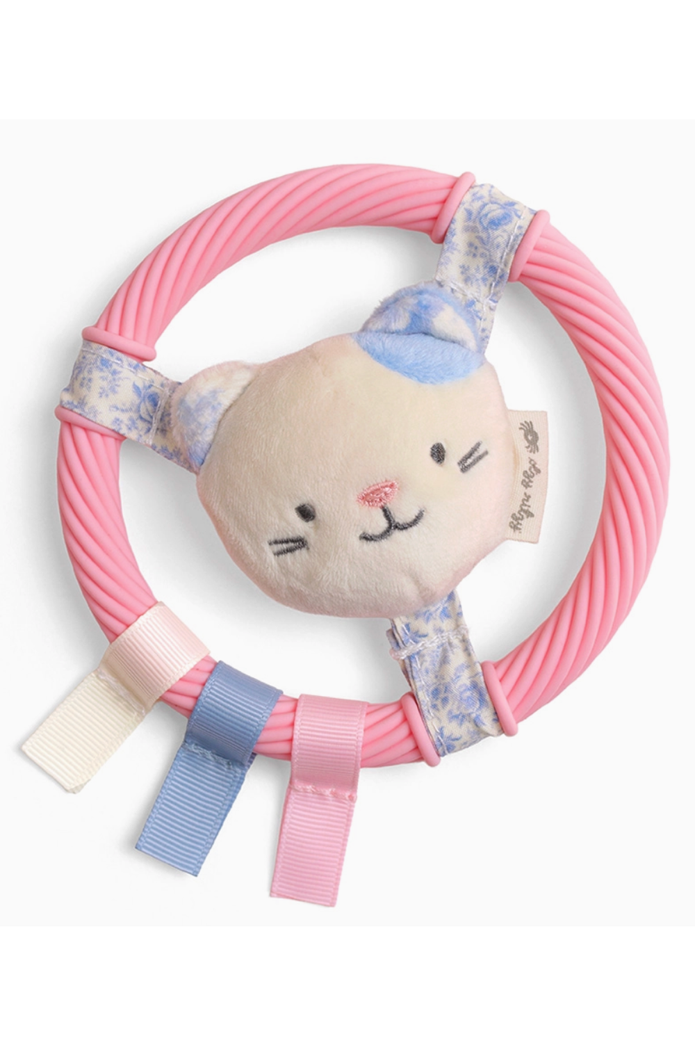 Itzy Teething Ring - Pink Kitty