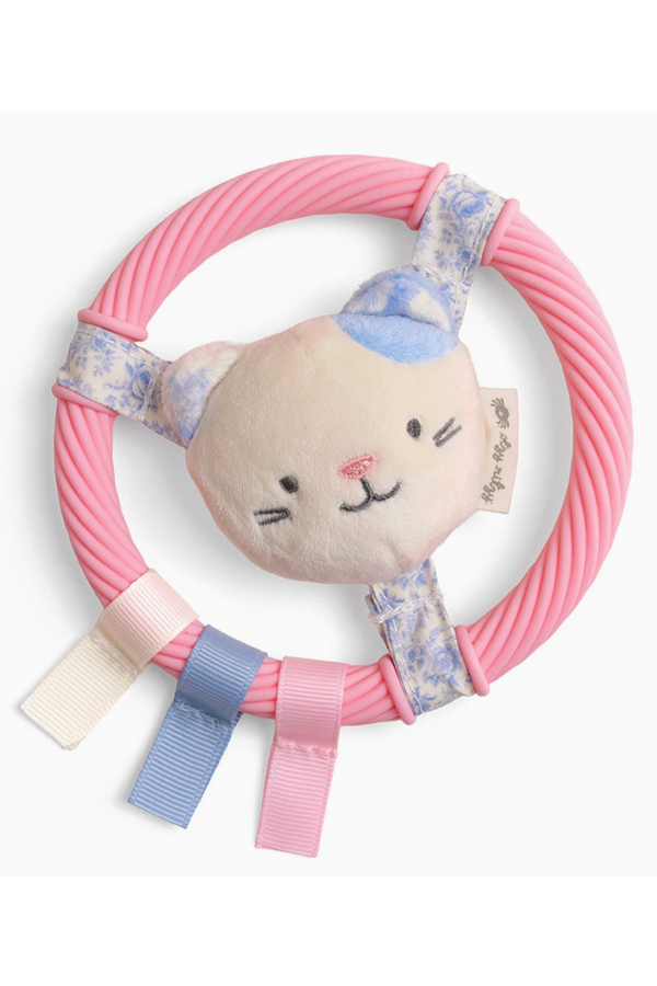 Itzy Teething Ring - Pink Kitty