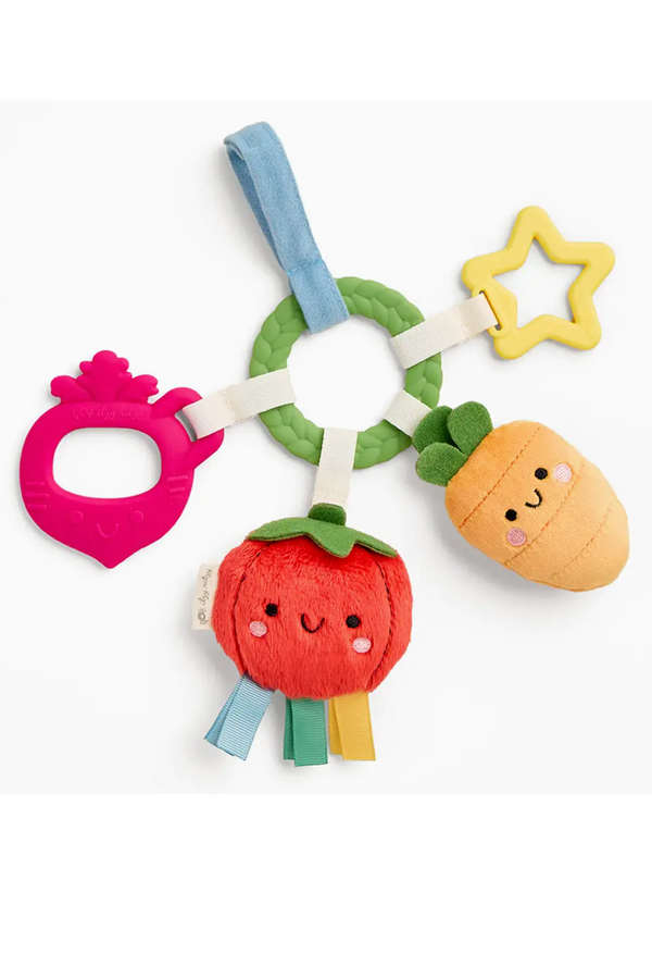 Bitzy Busy Ring Teething Activity Toy - Veggie