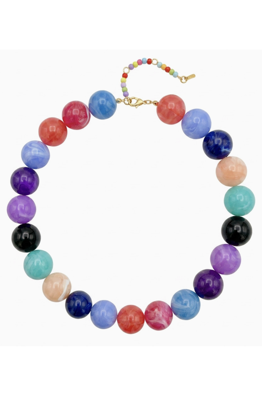 Statement Bubble Necklace - Summer Brights