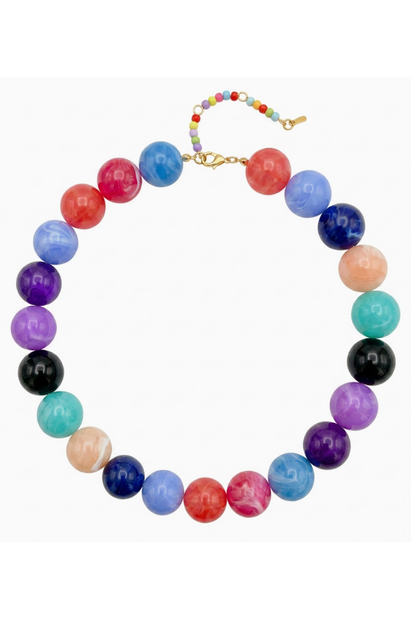 Statement Bubble Necklace - Summer Brights