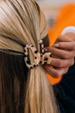 Teleties Petite Open Hair Clip - Blonde Tortoise