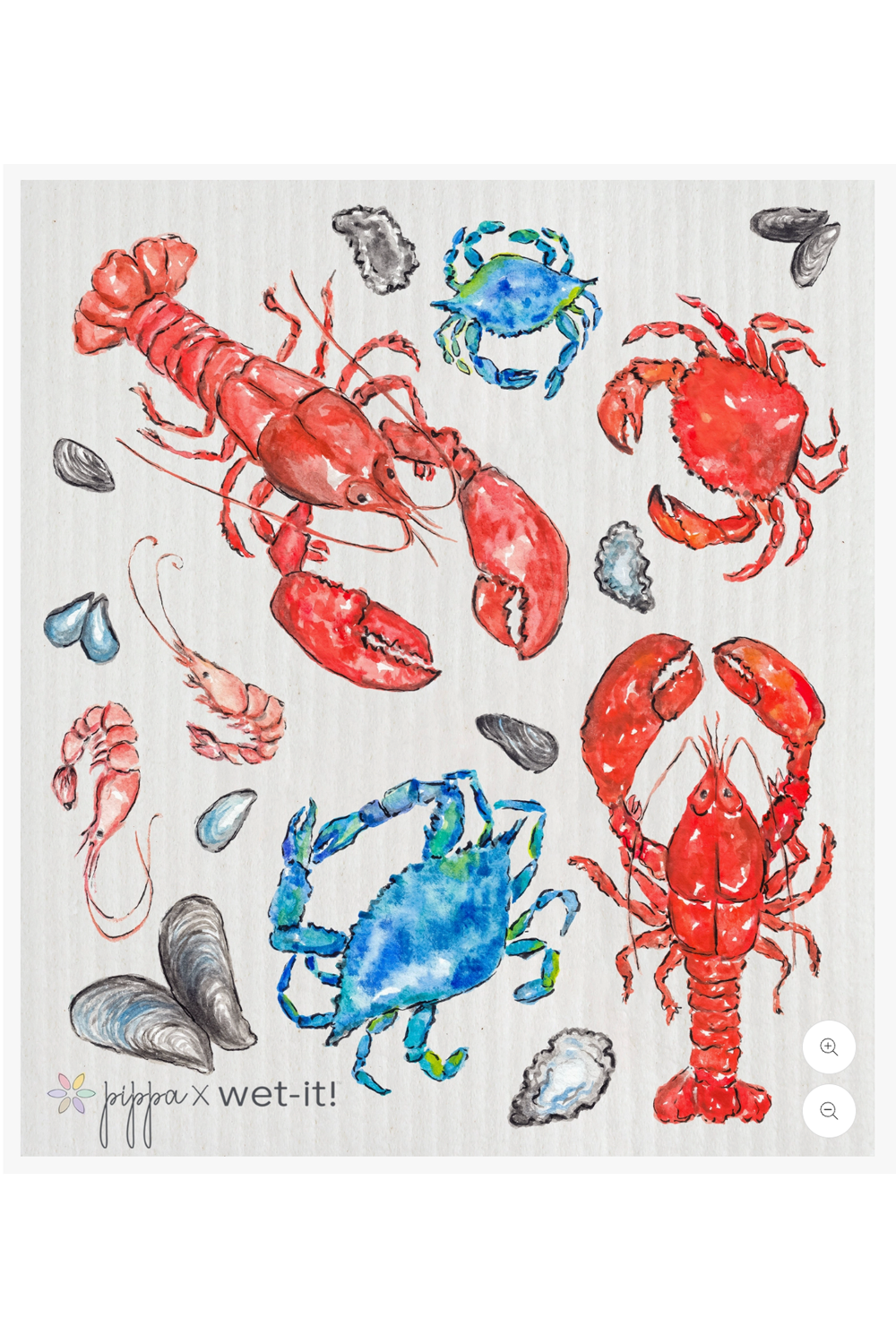 Swedish Dish Cloth - Shellfish Collection