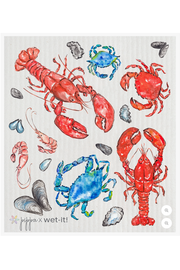 Swedish Dish Cloth - Shellfish Collection