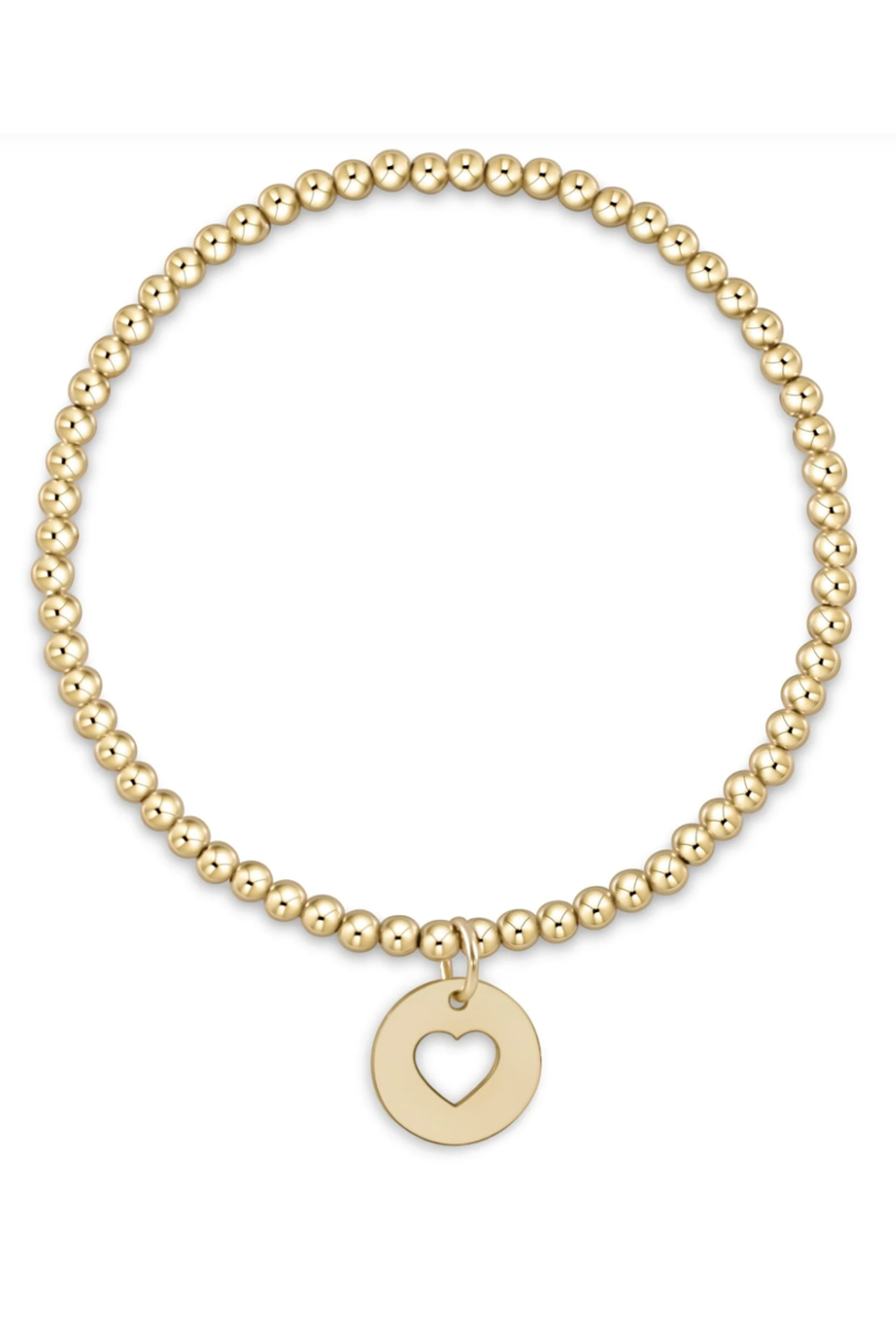 EN Regular Love Disc Charm Bracelet - Gold