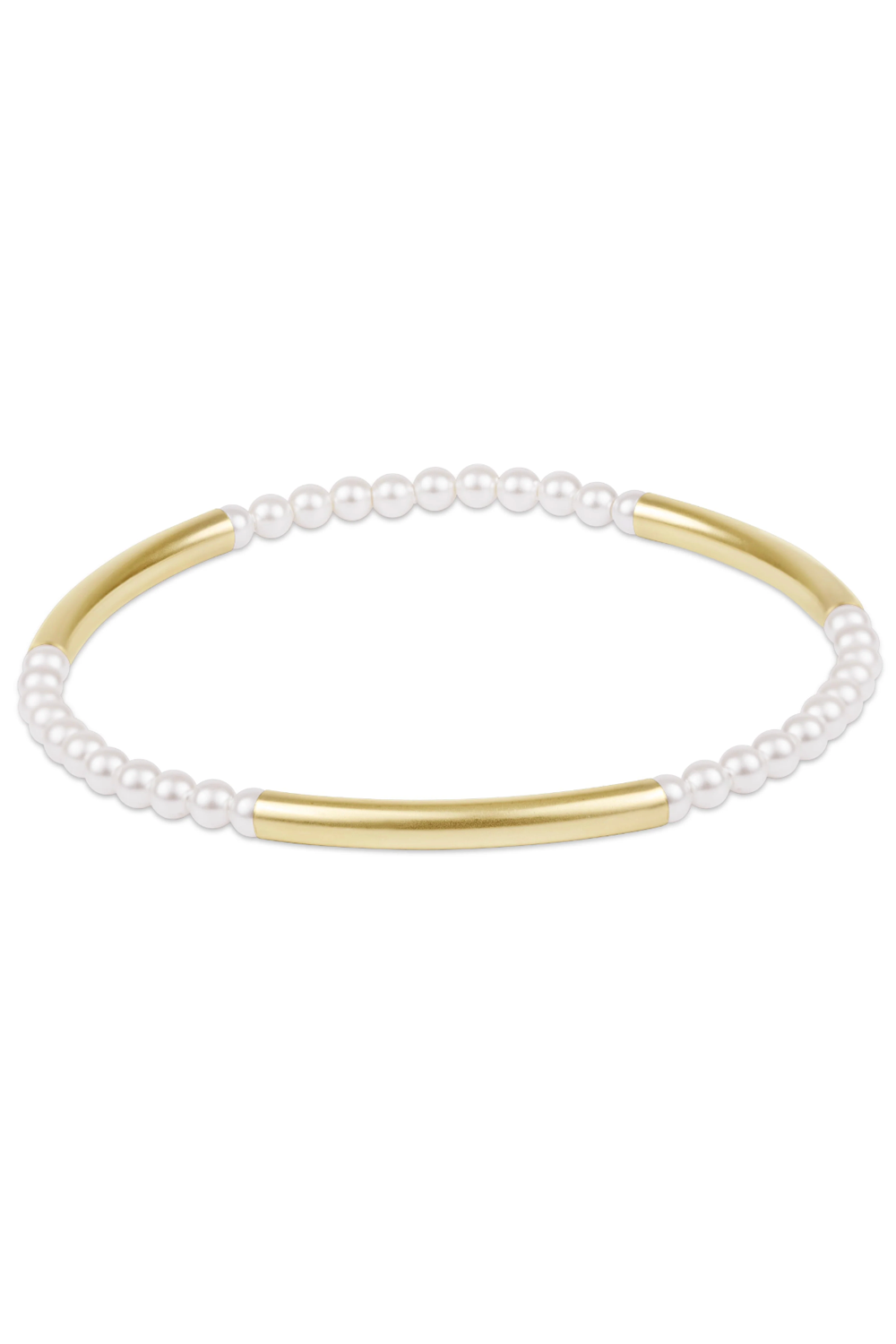 EN Bliss Bar Pattern Bracelet - Smooth Pearl