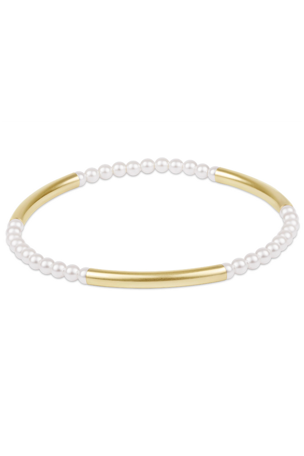 EN Bliss Bar Pattern Bracelet - Smooth Pearl