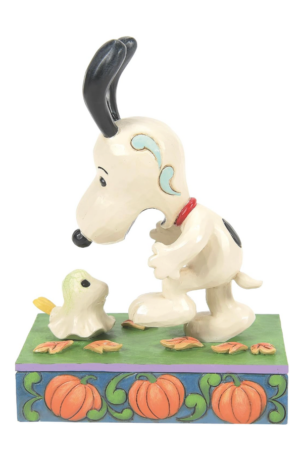 Jim Shore Figure - Snoopy Scared by Woodstock