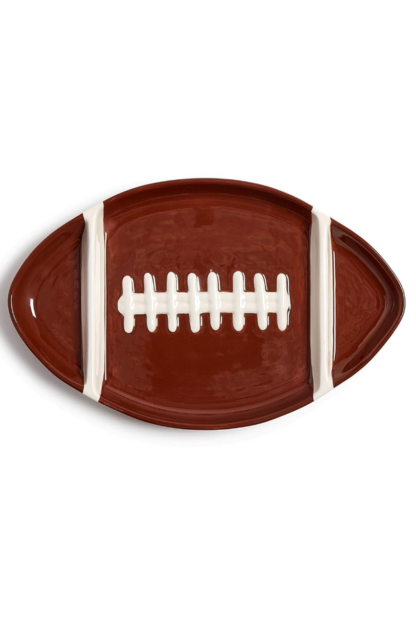 Football Shaped Sectional Serving Platter