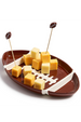 Football Shaped Sectional Serving Platter