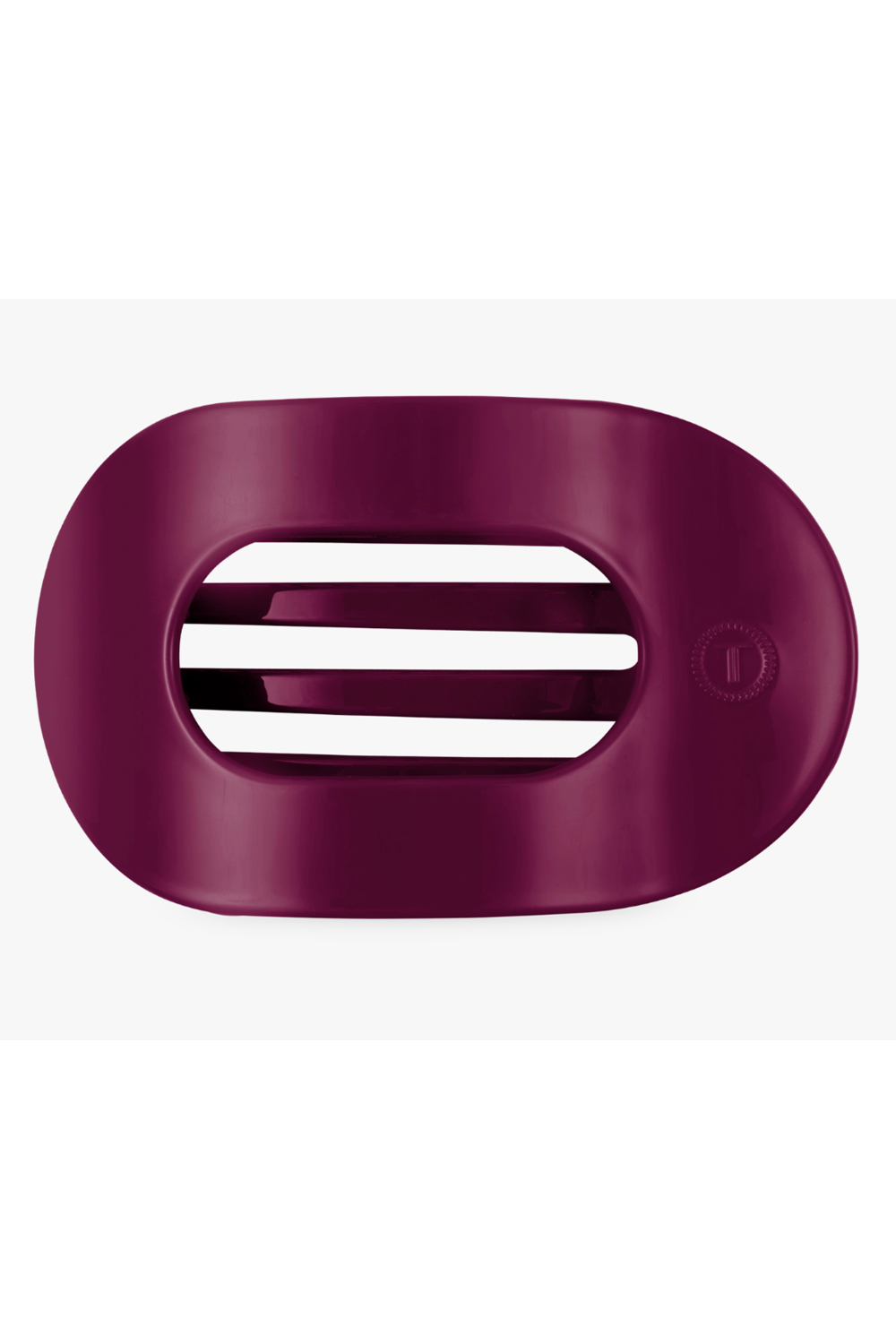 Teleties Flat Round Hair Clip - Mulberry
