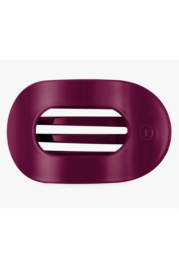 Teleties Flat Round Hair Clip - Mulberry