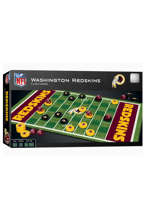 Checkers Board Game - Washington Redskins