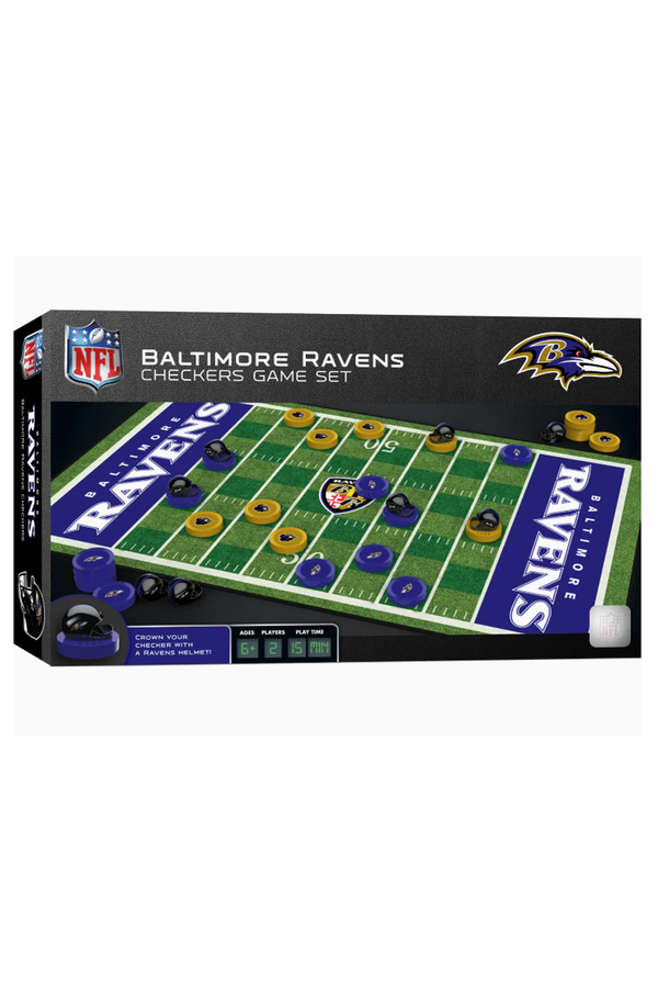 Checkers Board Game - Baltimore Ravens