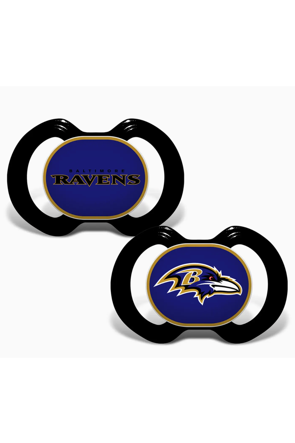 2 Pack Pacifier Set - Baltimore Ravens