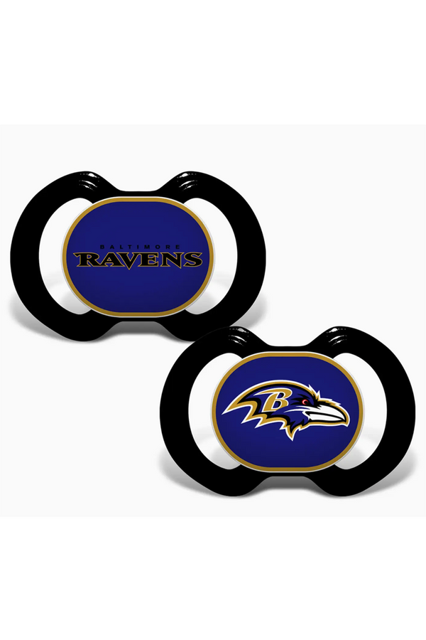 2 Pack Pacifier Set - Baltimore Ravens