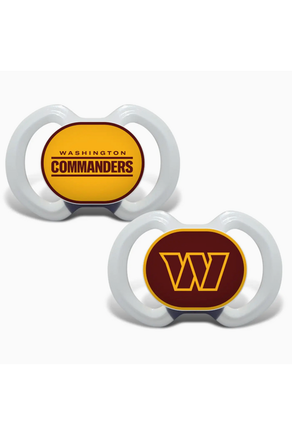 2 Pack Pacifier Set - Washington Commanders