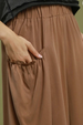 Flowy Wide Leg Pocket Pants - Brown