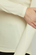 Long Sleeve Mock Neck Top - Off White
