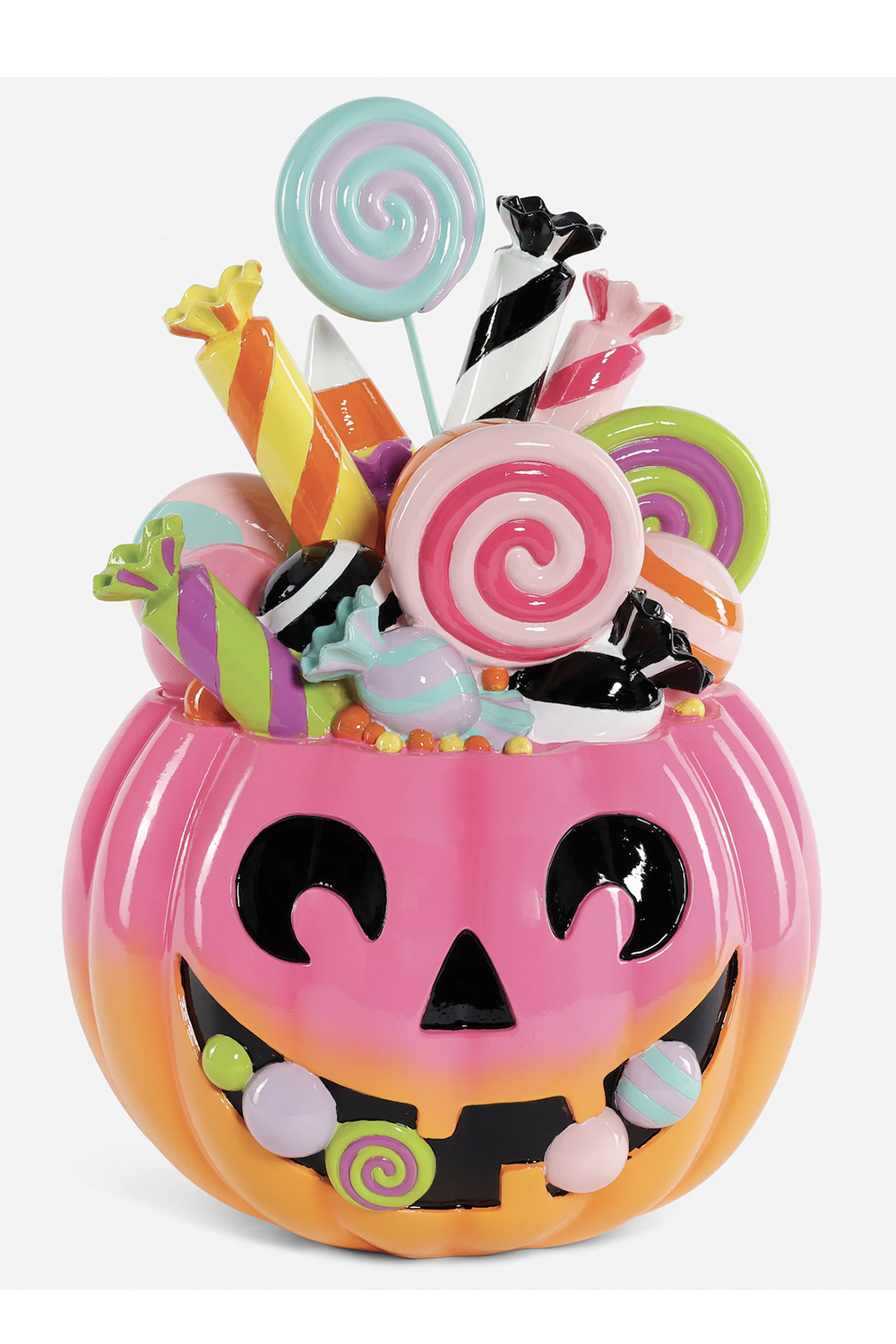 Resin Pumpkin Candy Display Figure