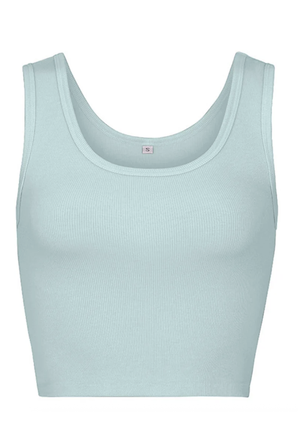 PJ Bra30 Crop Top - Cloudy Aqua